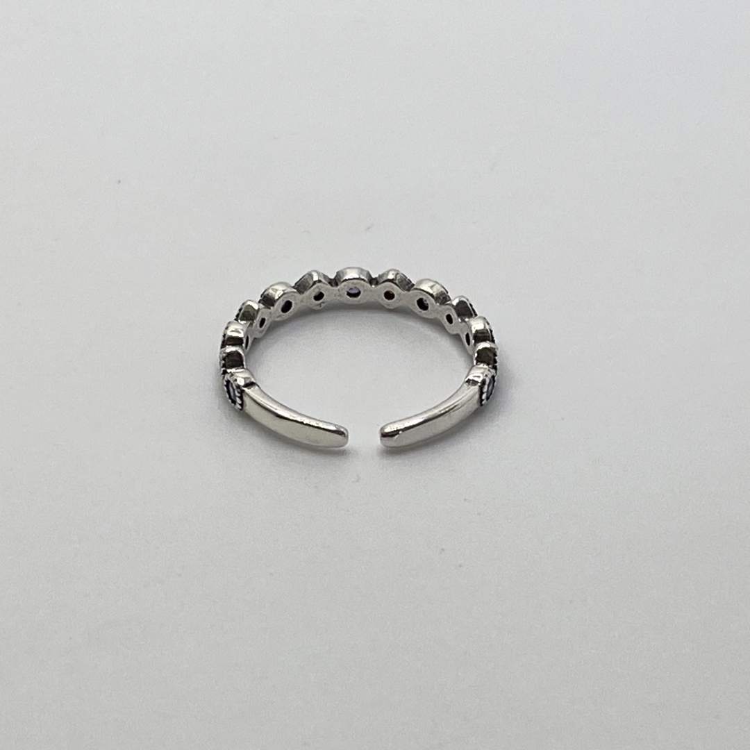 【匿名配送】 マルチカラー ストーン シルバー リング silver925 レディースのアクセサリー(リング(指輪))の商品写真