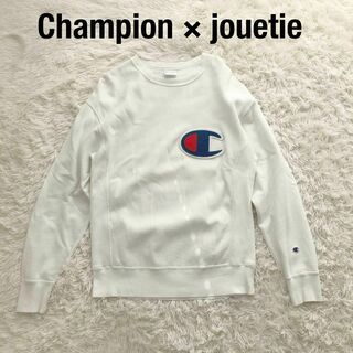 チャンピオン(Champion)のChampion×jouetie リバースウィーブスウェットトレーナー白M(トレーナー/スウェット)
