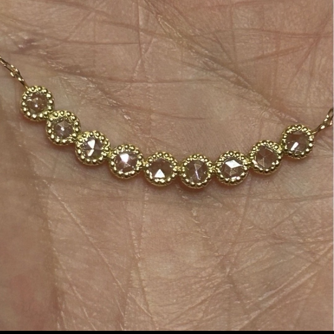 大特価🍀新品 ローズカットダイヤモンド ネックレス レディースのアクセサリー(ネックレス)の商品写真