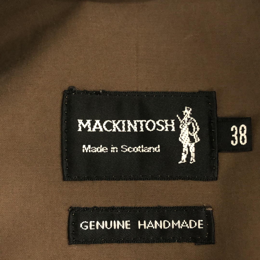 MACKINTOSH(マッキントッシュ)のMACKINTOSH マッキントッシュ ステンカラーコート アウター ロングコート メンズ 38 スコットランド製 ベージュ メンズのジャケット/アウター(ステンカラーコート)の商品写真