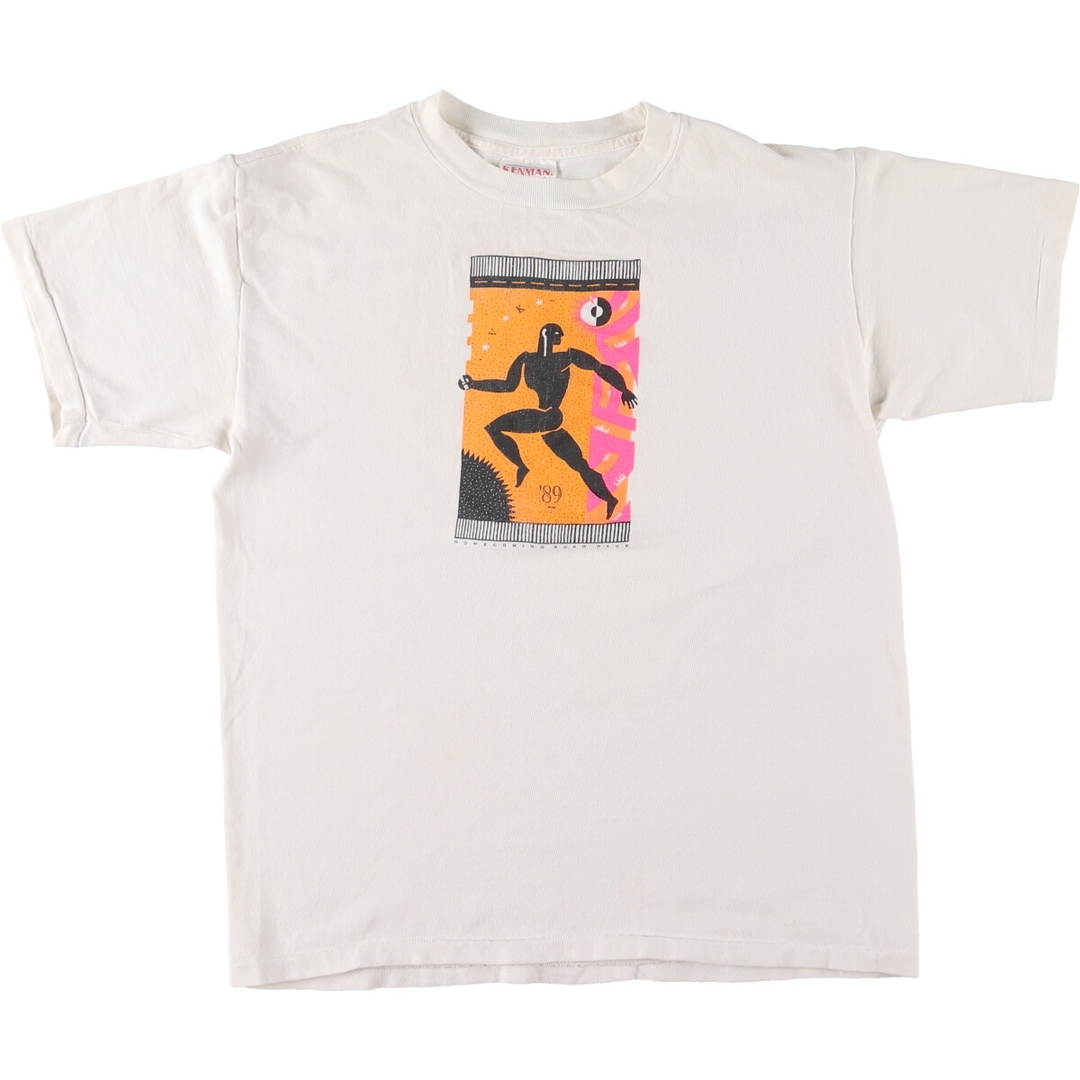 古着 80年代 KENMAN スポーツTシャツ USA製 メンズL ヴィンテージ /eaa443393 メンズのトップス(Tシャツ/カットソー(半袖/袖なし))の商品写真