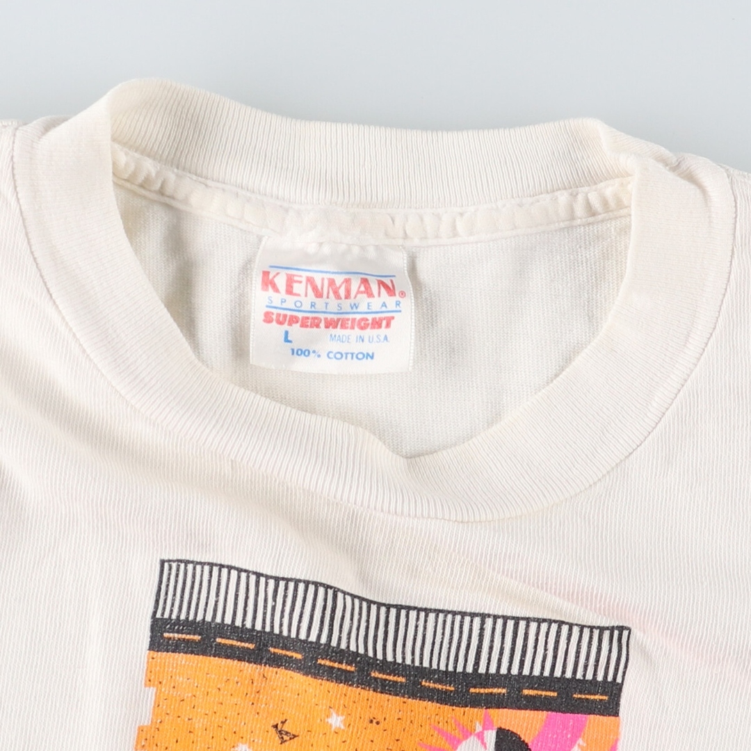 古着 80年代 KENMAN スポーツTシャツ USA製 メンズL ヴィンテージ /eaa443393 メンズのトップス(Tシャツ/カットソー(半袖/袖なし))の商品写真