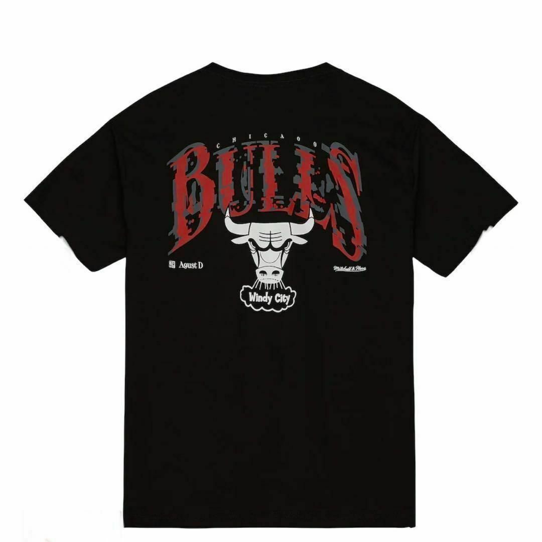 防弾少年団(BTS)(ボウダンショウネンダン)のBTS シュガ コラボ Tシャツ シカゴブルズ NBA ユンギ ブラック 黒 L レディースのトップス(Tシャツ(半袖/袖なし))の商品写真