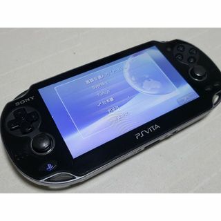 ソニー(SONY)の動作OK PS vita PCH-1100 3G/Wi-Fiモデル 黒 ヤケ小 (携帯用ゲーム機本体)