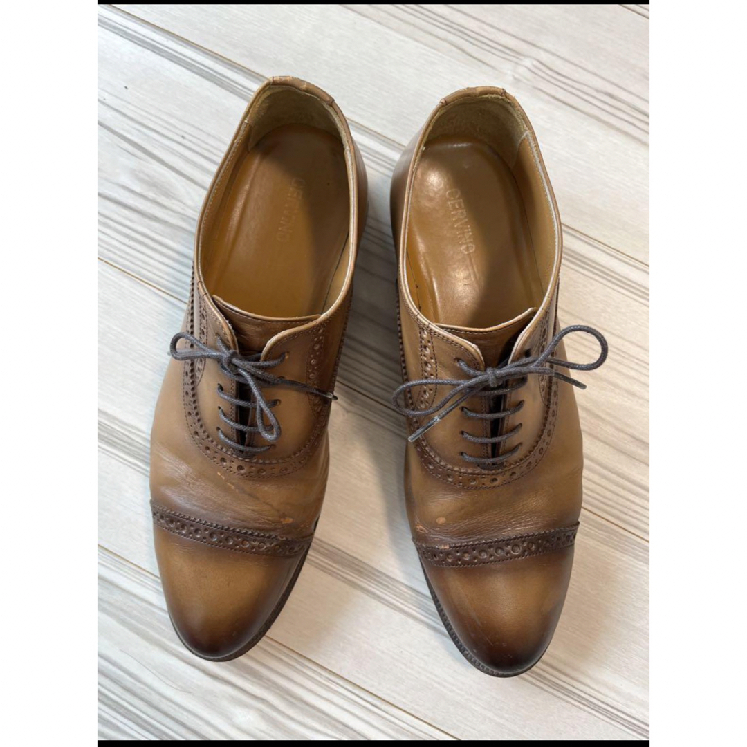 セルビノ　CERVINO 茶色　革靴 メンズの靴/シューズ(ドレス/ビジネス)の商品写真