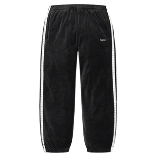 シュプリーム(Supreme)のSupreme Studded Velour TrackPant Black L(その他)