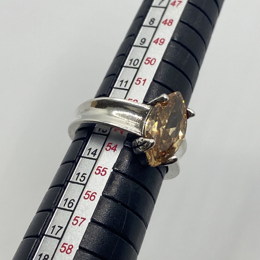 【匿名配送】 スモーキークォーツ シルバー リング silver925 レディースのアクセサリー(リング(指輪))の商品写真