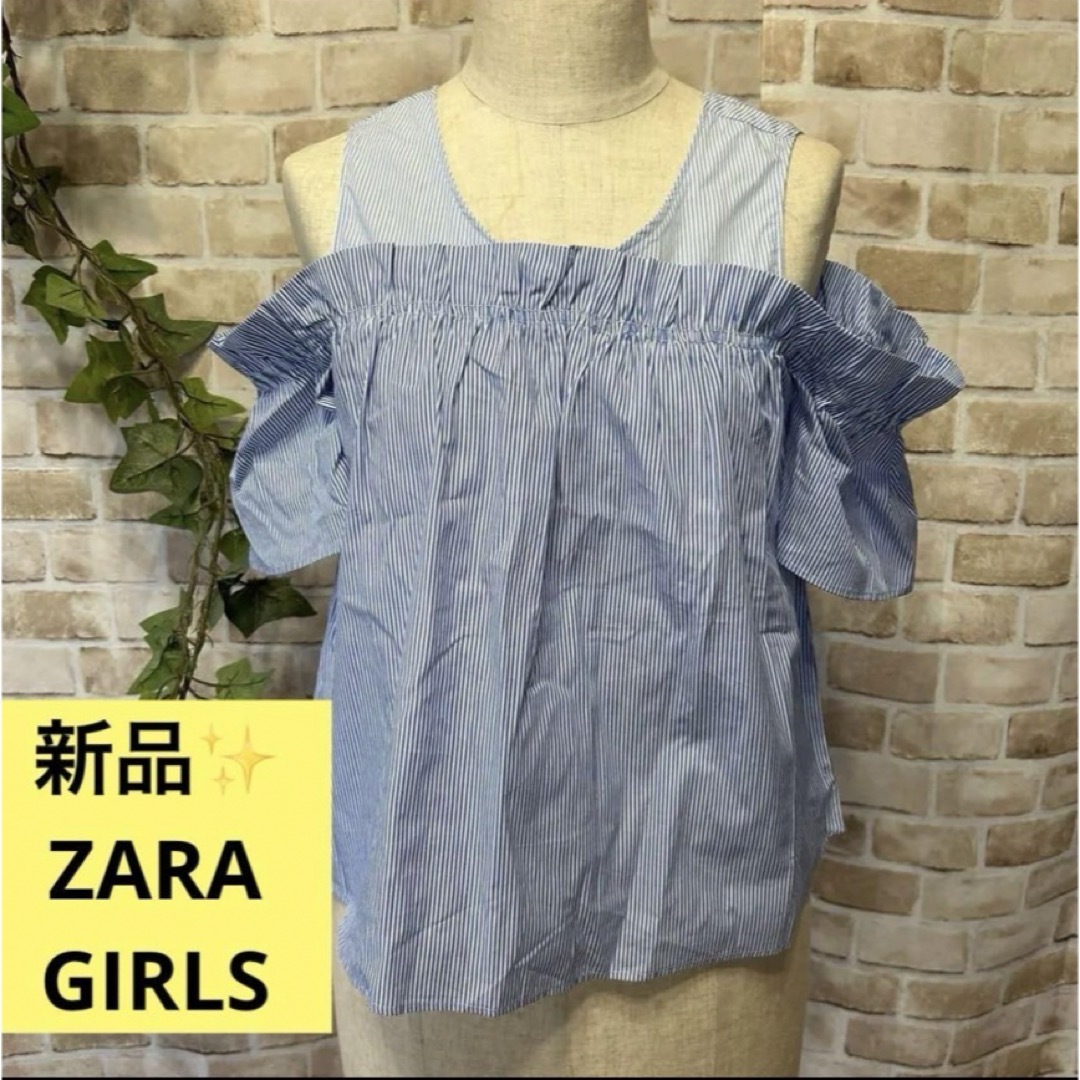 ZARA(ザラ)の感謝sale❤️1352❤️新品✨ZARA①❤️ゆったり可愛いトップス　ブラウス レディースのトップス(シャツ/ブラウス(半袖/袖なし))の商品写真
