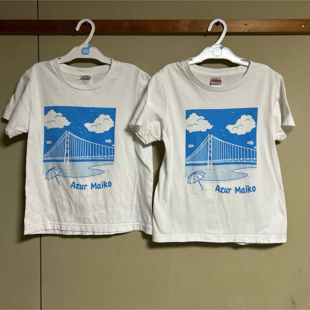 UnitedAthle(ユナイテッドアスレ)の双子　女の子　140  united athle Tシャツ  2枚セット キッズ/ベビー/マタニティのキッズ服女の子用(90cm~)(Tシャツ/カットソー)の商品写真