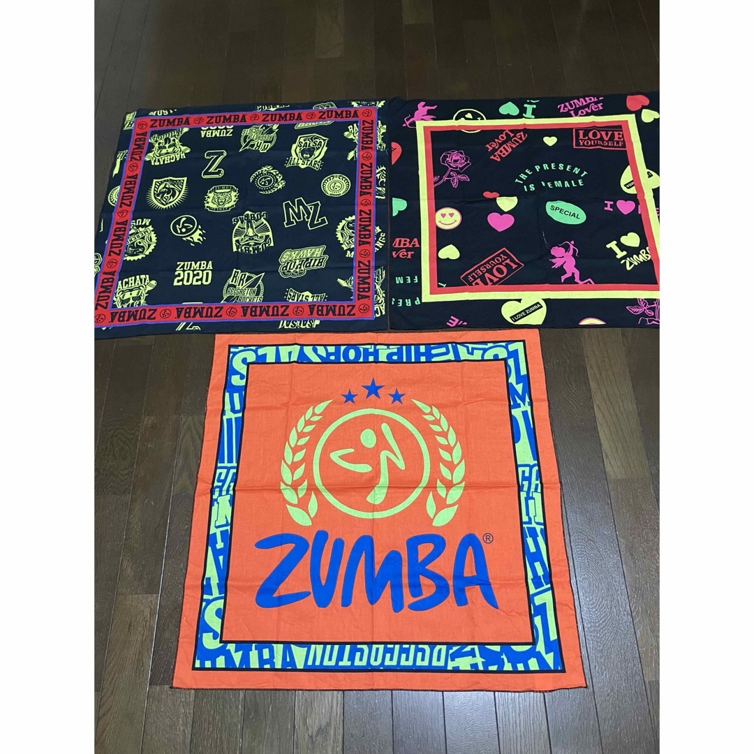 Zumba(ズンバ)の★ZUMBA★正規品・バンダナ3枚 スポーツ/アウトドアのトレーニング/エクササイズ(その他)の商品写真