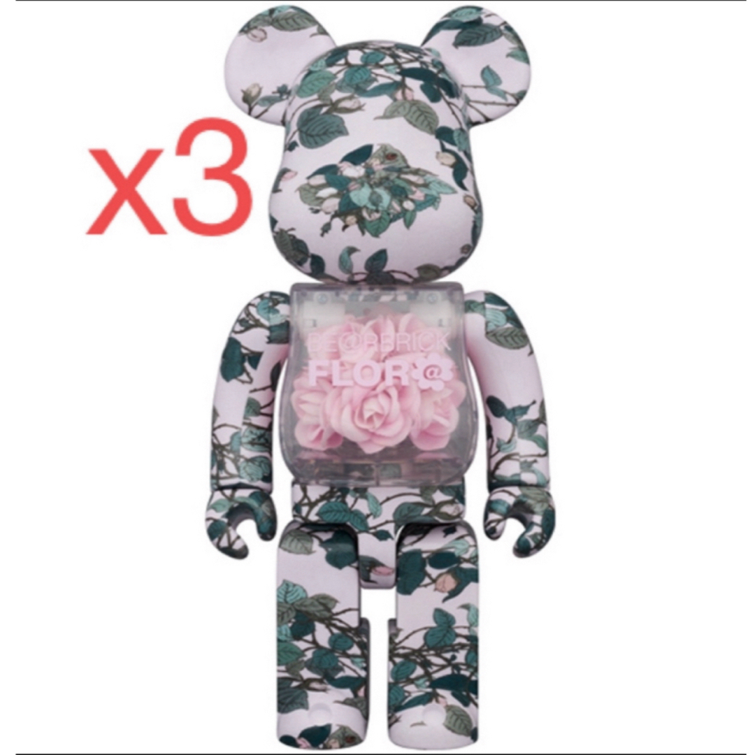 BE@RBRICK FLOR@ PINK ROSE 400％ エンタメ/ホビーのフィギュア(その他)の商品写真