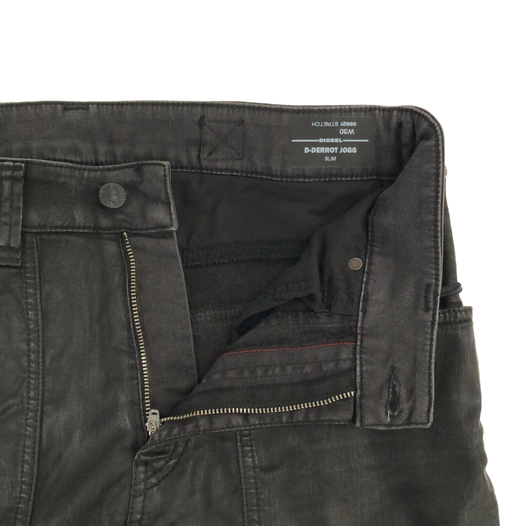 DIESEL(ディーゼル)のDIESEL ディーゼル D-DERROT-SP-NE デロットパンツ W30 ジョグライダースデニムパンツ JOGG JEANS 黒 ブラック メンズ メンズのパンツ(デニム/ジーンズ)の商品写真