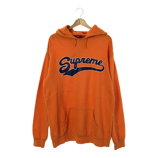 シュプリーム(Supreme)のSupreme シュプリーム 15AW Chenille Script Hooded Sweatshirt スクリプトロゴプリント プルオーバー パーカー メンズ XL(パーカー)