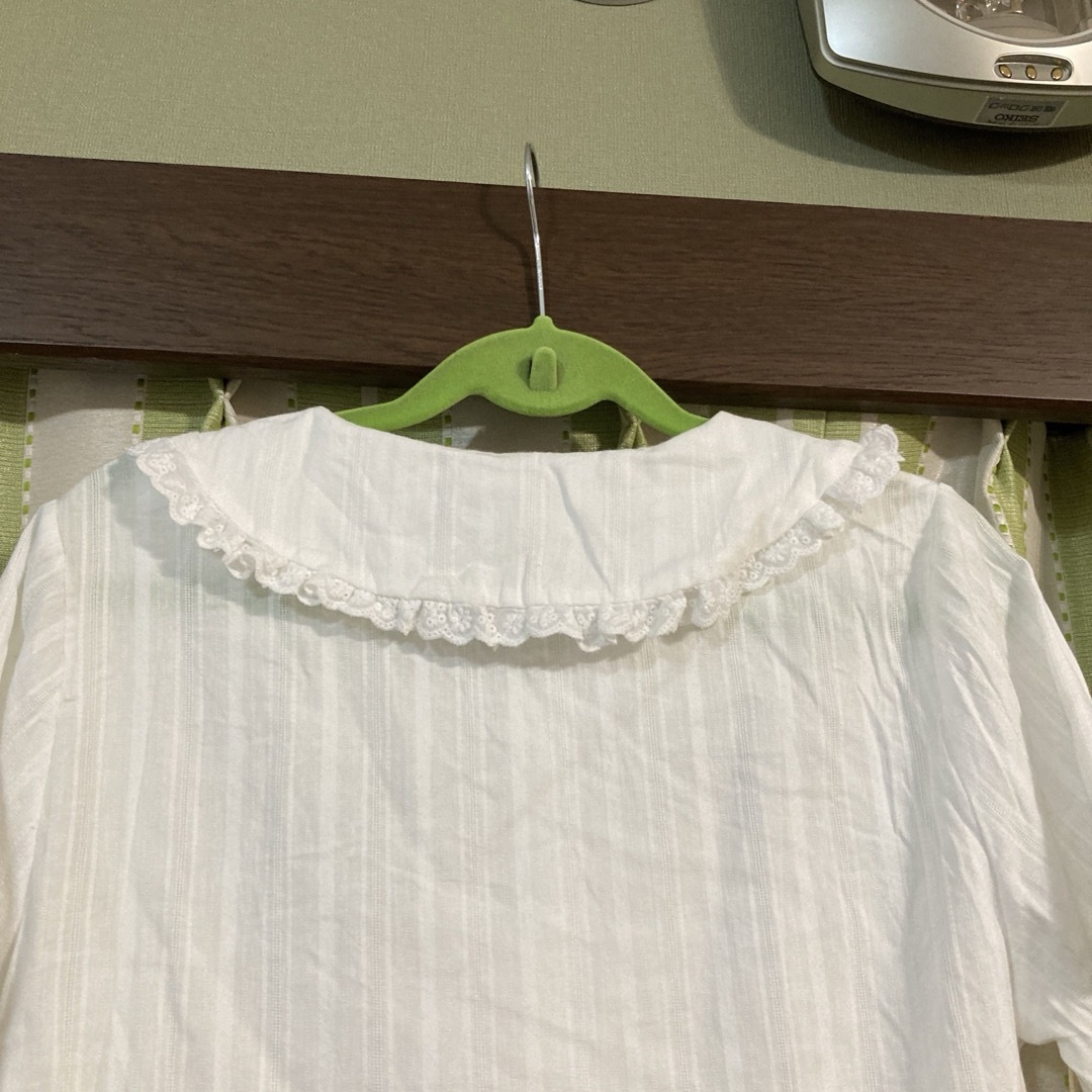 レースピンタックブラウス レディースのトップス(シャツ/ブラウス(半袖/袖なし))の商品写真