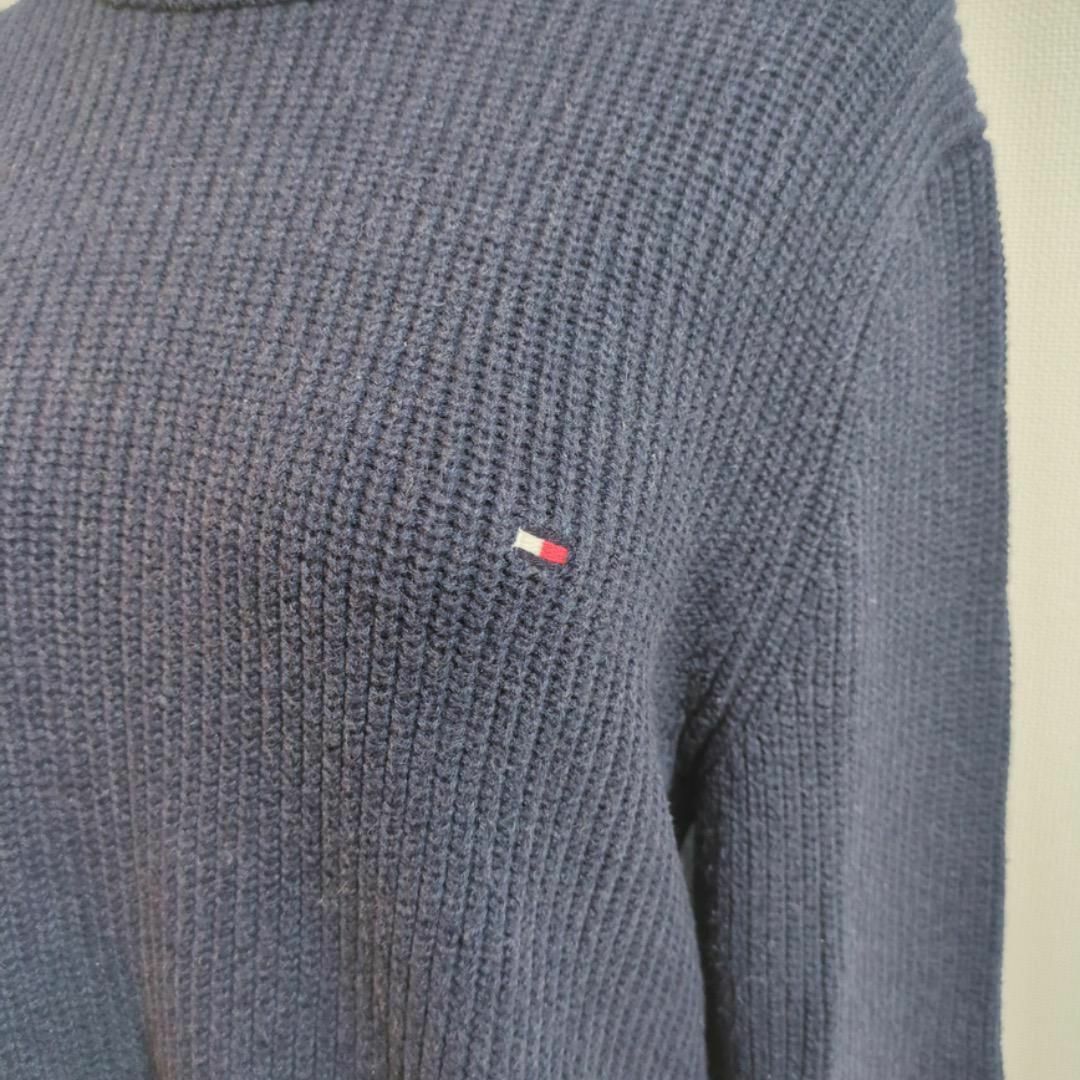 TOMMY HILFIGER(トミーヒルフィガー)のMA078/TOMMY HILFIGER ニット セーター 無地 ロゴ刺繍 レディースのトップス(ニット/セーター)の商品写真