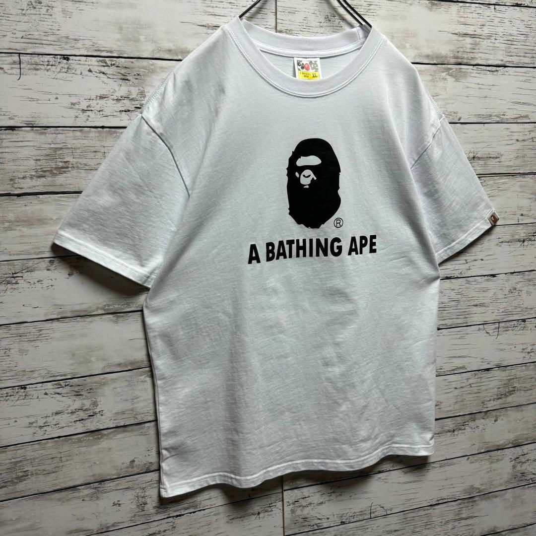 A BATHING APE(アベイシングエイプ)の【美品】アベイシングエイプ　ビッグロゴ　入手困難　半袖Tシャツ　美品 メンズのトップス(Tシャツ/カットソー(半袖/袖なし))の商品写真