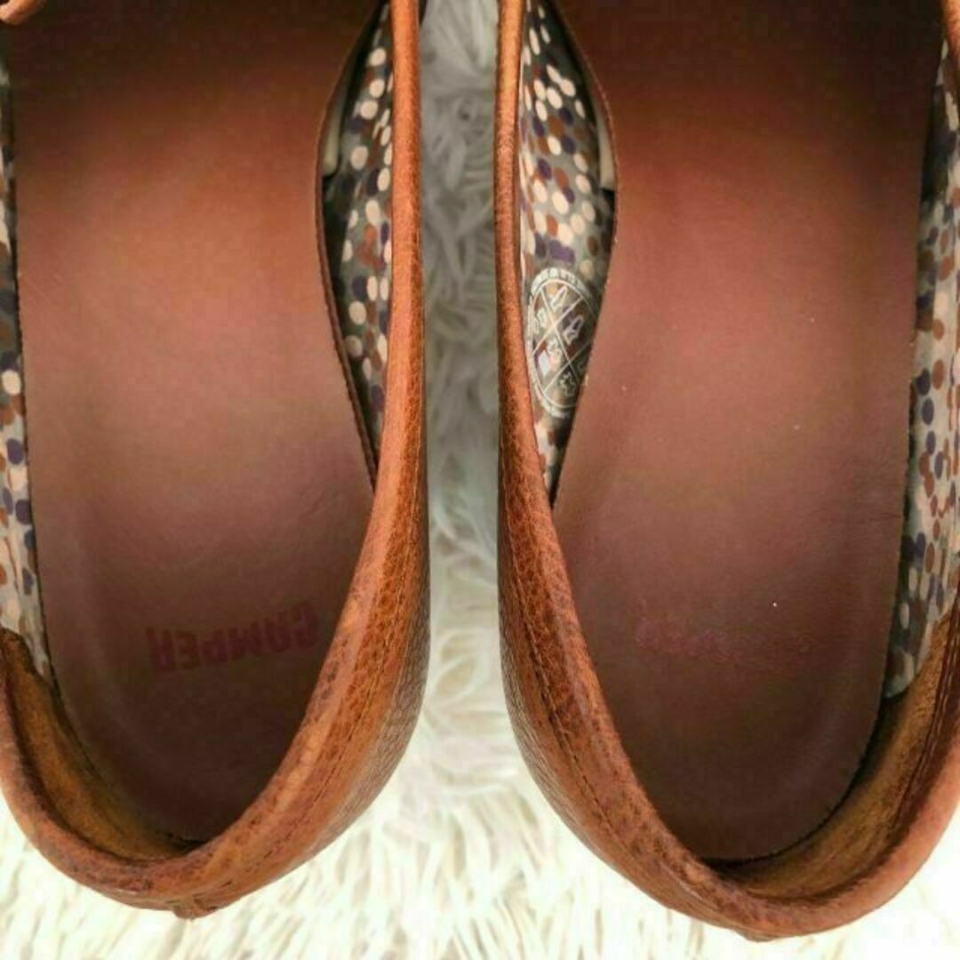 CAMPER(カンペール)のCAMPERカンペール　タッセルローファー　ブラウン　ヒール24cm レディースの靴/シューズ(ローファー/革靴)の商品写真