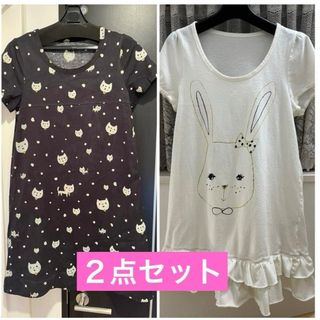 franche lippee - 【期間限定】フランシュリッペブラック　ワンピース、チュニック２点セット