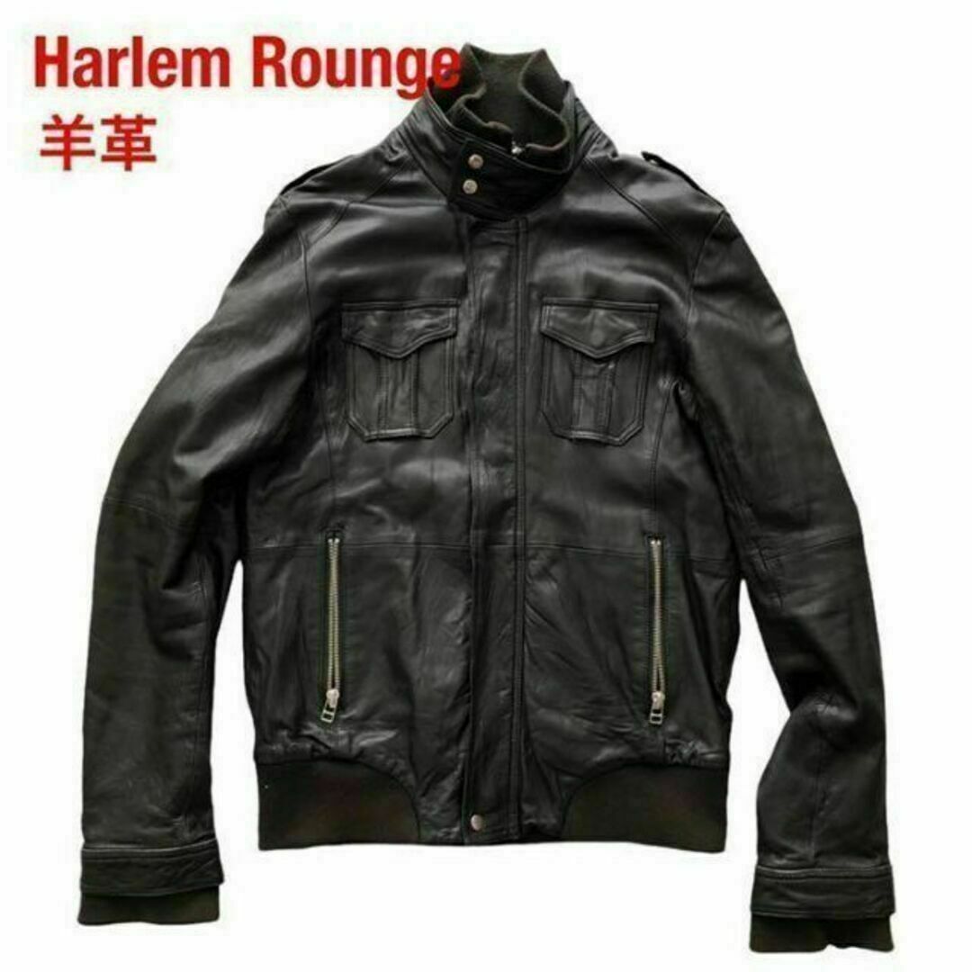HARLEM ROUNGE(ハーレムラウンジ)のHarlem Roungeハーレムラウンジ　レザージャケットライダースジャケット メンズのジャケット/アウター(レザージャケット)の商品写真