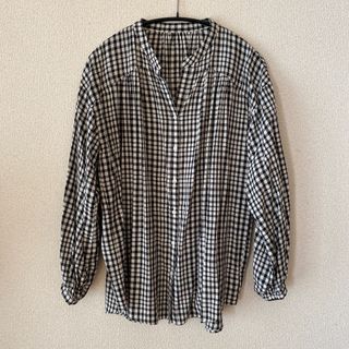 グローバルワーク(GLOBAL WORK)のグローバルワーク　美品　ギンガムチェックシャツ　ブラウス　羽織り(シャツ/ブラウス(長袖/七分))