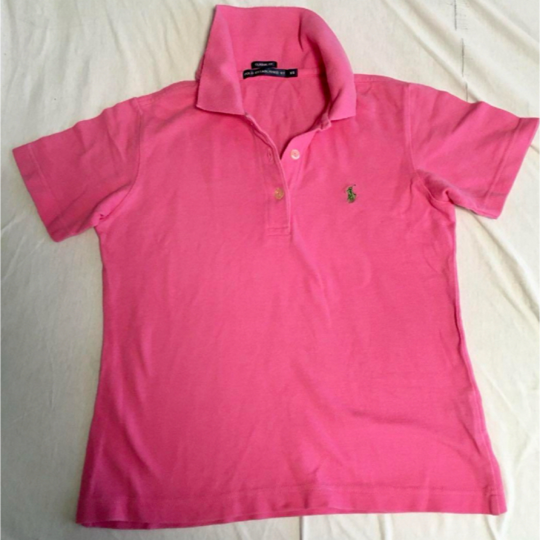 Ralph Lauren(ラルフローレン)のラルフローレン　レディース　半袖　ポロシャツ　トップス　XS ピンク レディースのトップス(ポロシャツ)の商品写真