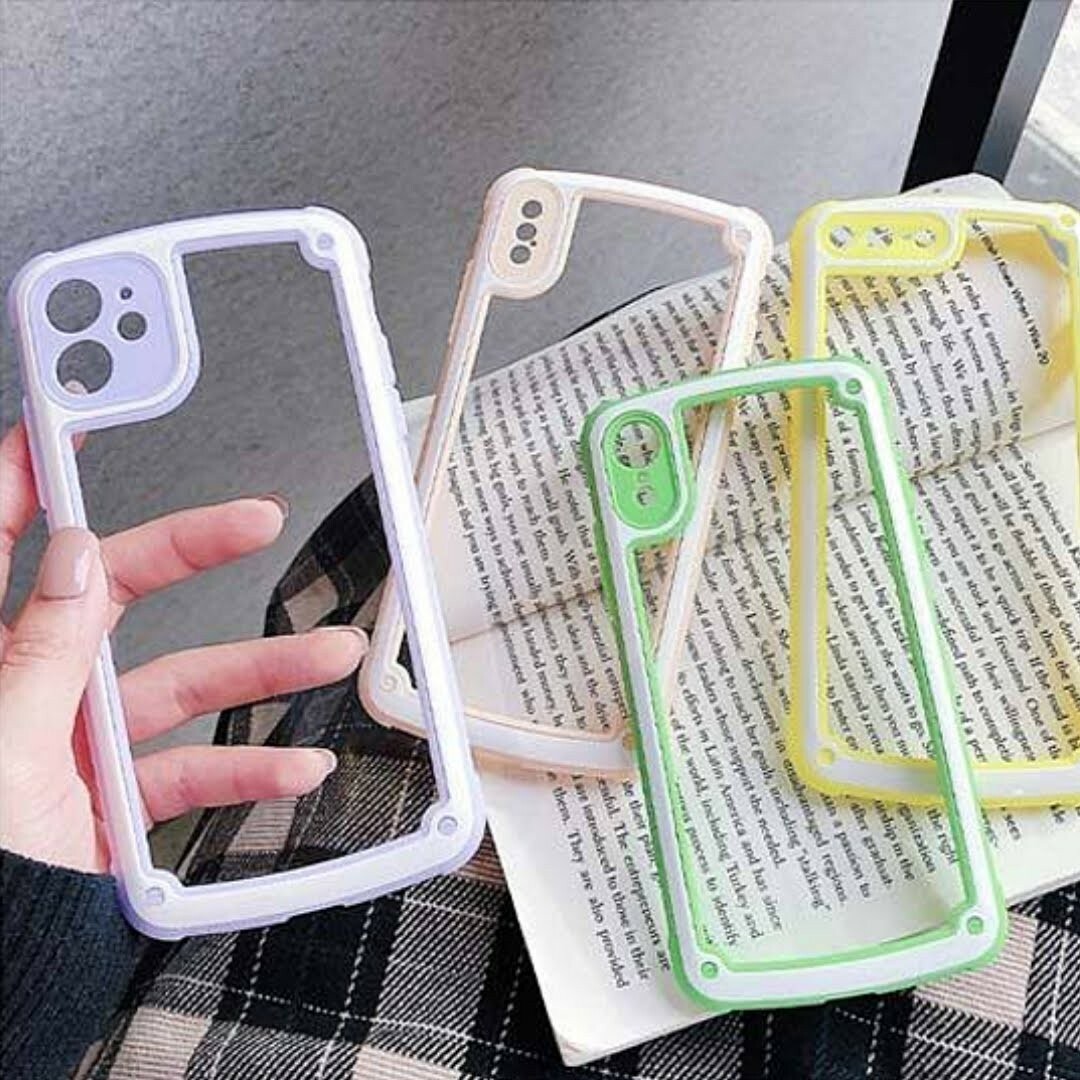 iPhoneX/XS イエロー iPhoneケース 大人気 シンプル フレーム スマホ/家電/カメラのスマホアクセサリー(iPhoneケース)の商品写真