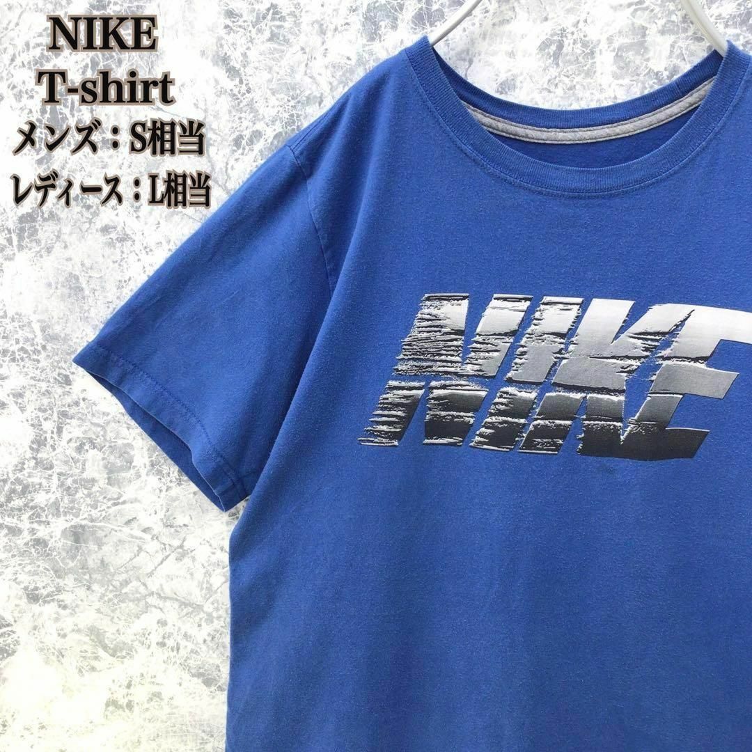 NIKE(ナイキ)のT76【人気ブランド】ナイキセンターデカブランドロゴ半袖TシャツカットソーS相当 メンズのトップス(Tシャツ/カットソー(半袖/袖なし))の商品写真