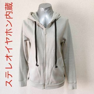 hoodiebuddie イヤホン付き グレーパーカー(パーカー)