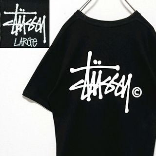 STUSSY - 定番 モデル ステューシー ショーンフォント 両面 ロゴ 半袖 Tシャツ