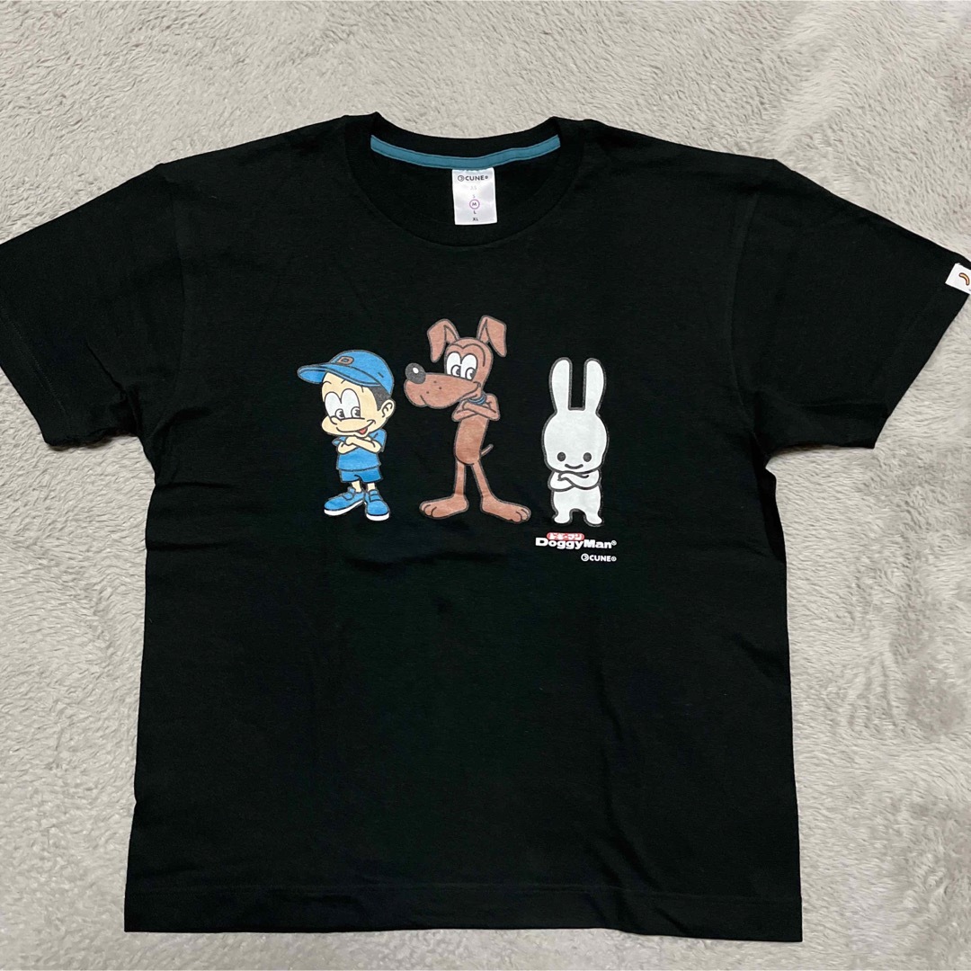 CUNE(キューン)のCUNE × DoggyMan tee tシャツ　ドギーマン　犬　 M 黒 メンズのトップス(Tシャツ/カットソー(半袖/袖なし))の商品写真