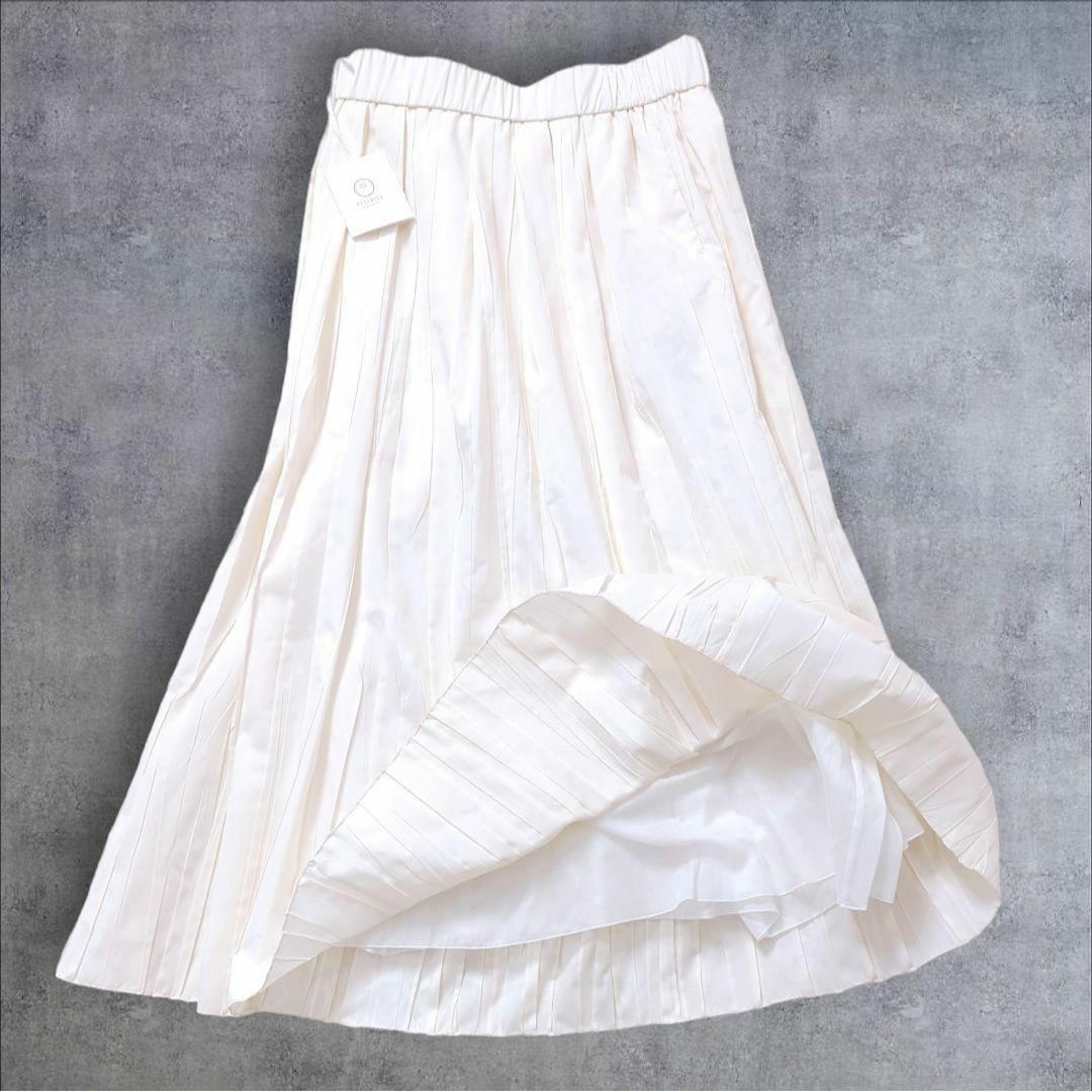 タグ付未使用品　PESERICO　ペゼリコ　フレア　ロングスカート　プリーツ レディースのスカート(ロングスカート)の商品写真