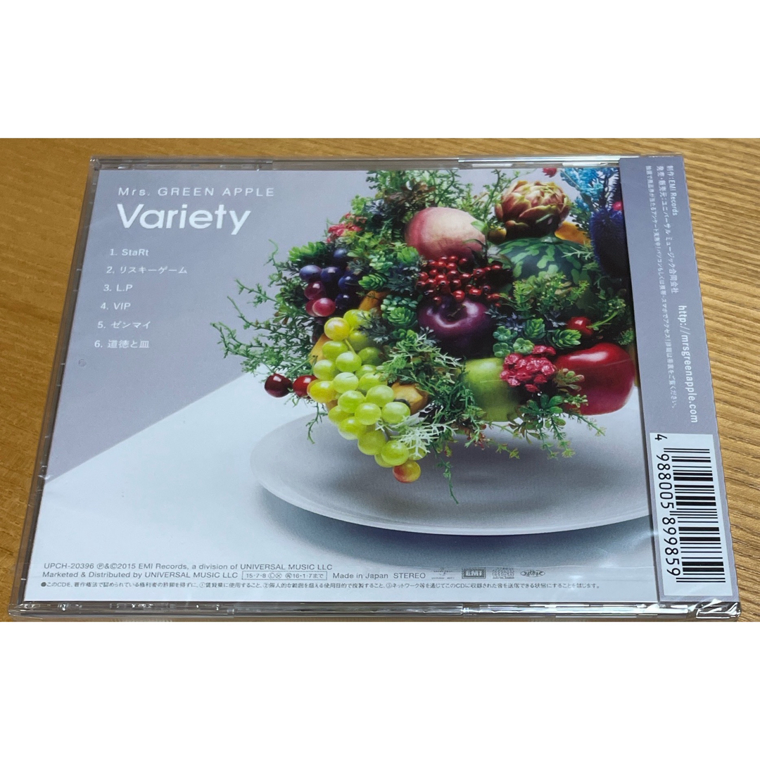 【新品】Variety Mrs.GREEN APPLE CD エンタメ/ホビーのCD(ポップス/ロック(邦楽))の商品写真