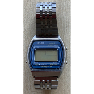 カシオ(CASIO)のジャンク品 デジタル腕時計 カシオ Lithium7 S002 クロノグラフ(腕時計(デジタル))