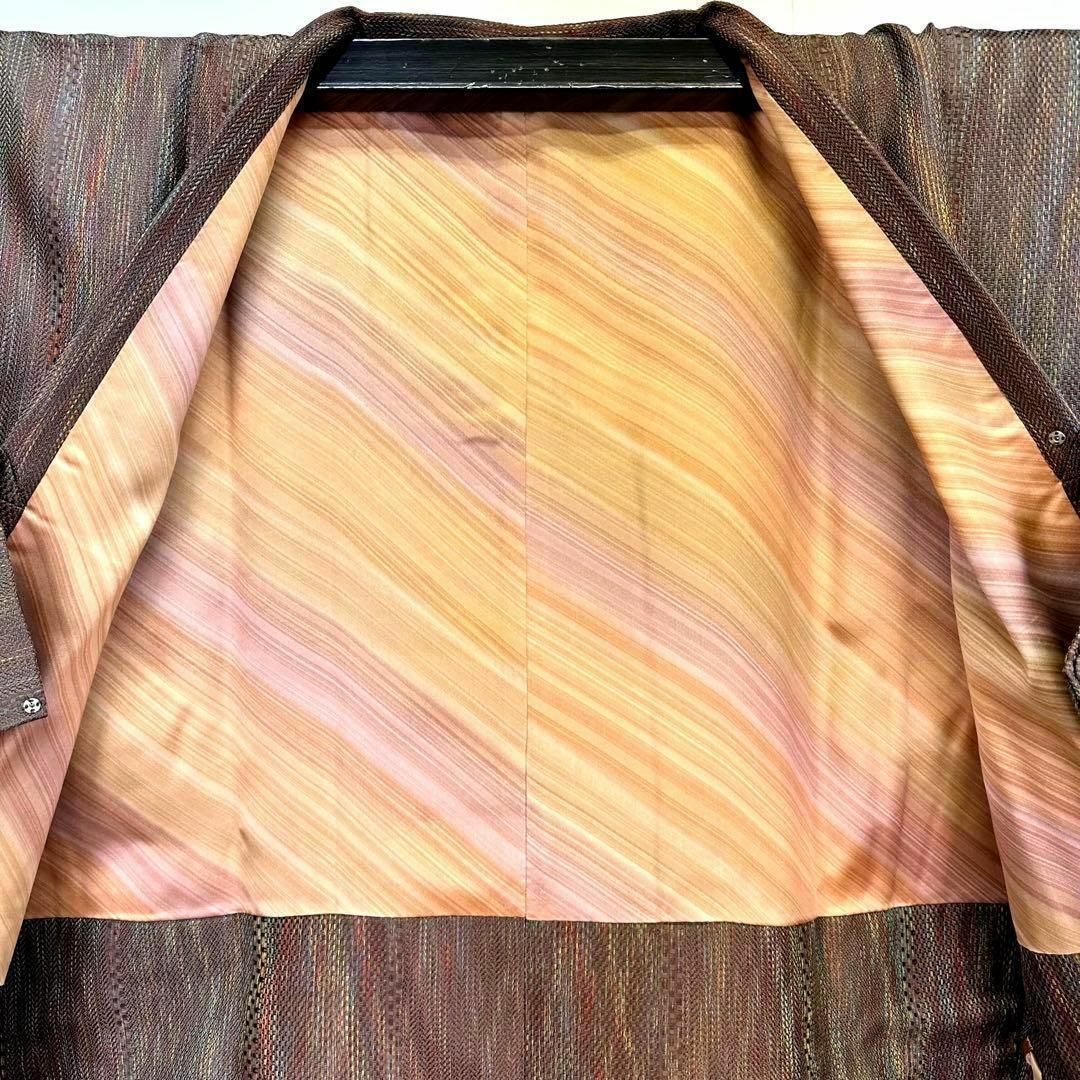 道行コート 格子編み模様 色とりどりの糸 着物 未使用品 RK-1108 レディースの水着/浴衣(その他)の商品写真