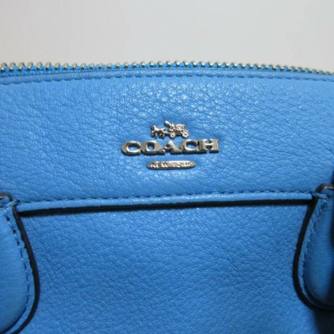 COACH(コーチ)のコーチ 2WAY レザーショルダーバッグ ハンドバック ブルー系 ■GY14 レディースのバッグ(ショルダーバッグ)の商品写真