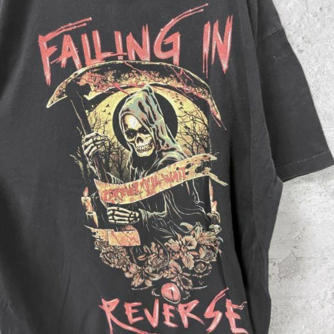 FALLING IN 死神 USA輸入 ホラー系 Tシャツ メンズのトップス(Tシャツ/カットソー(半袖/袖なし))の商品写真