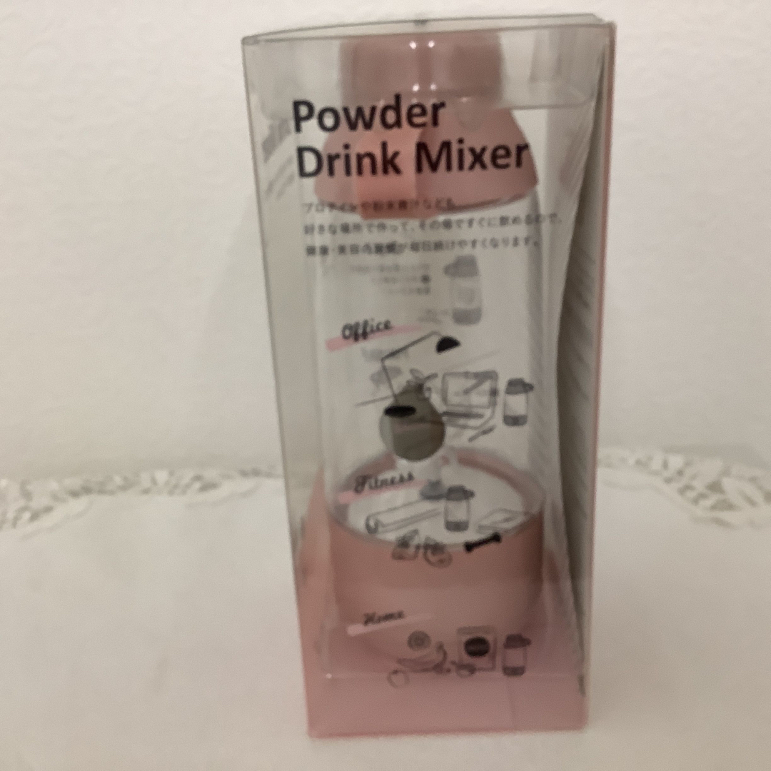 ecolte Powder Drink Mixer 300ml【ペールピンク】 スマホ/家電/カメラの調理家電(ジューサー/ミキサー)の商品写真