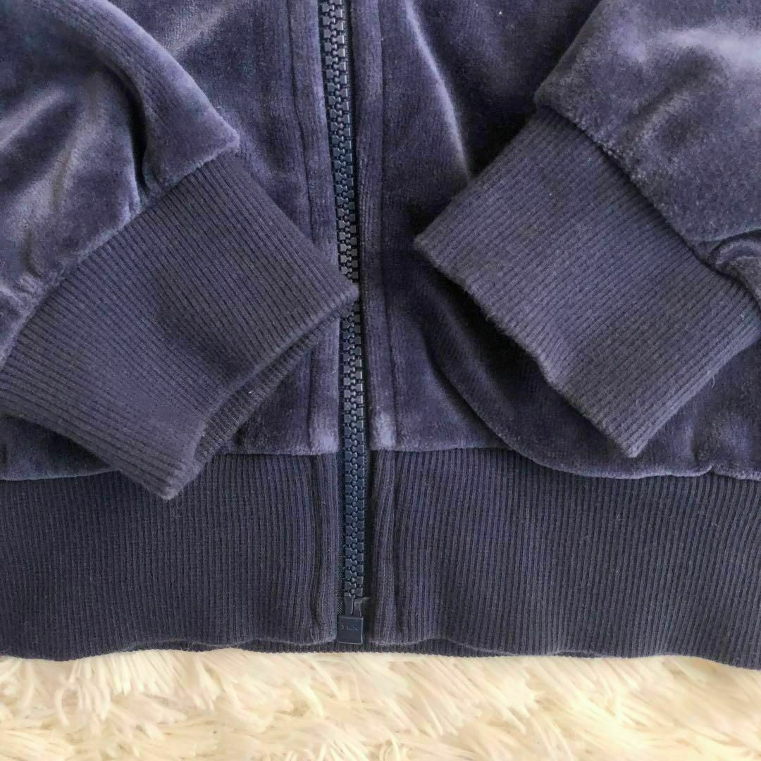 PUMA(プーマ)のPUMAプーマトラックジャケット　ベロア　ネイビー　ジャージ古着S メンズのトップス(ジャージ)の商品写真