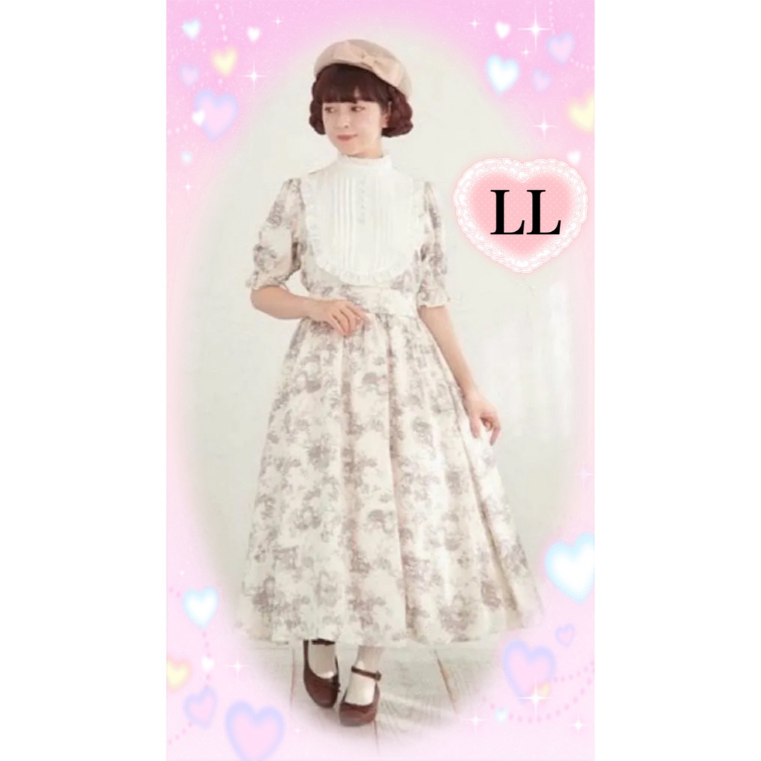 しまむら(シマムラ)の青木美沙子しまむらコラボ☆ワンピース L L レディースのワンピース(ロングワンピース/マキシワンピース)の商品写真