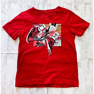 ジョーダン(Jordan Brand（NIKE）)のNIKE AIR JORDAN  シャツ（半袖）　110 - 120 赤(Tシャツ/カットソー)
