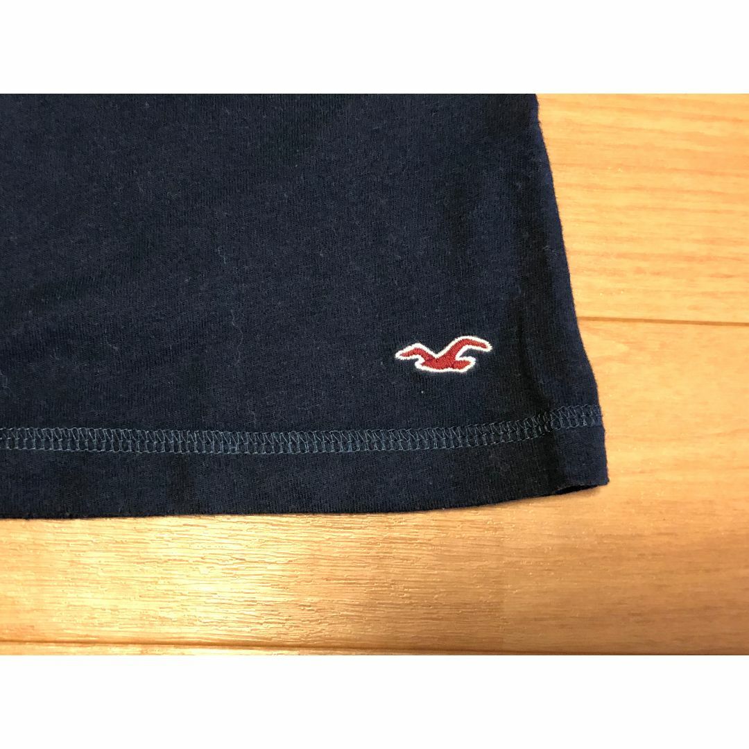 Hollister(ホリスター)のホリスター 半袖カットソー ス ネイビー 紺色 HOLLISTER Sサイズ レディースのトップス(Tシャツ(半袖/袖なし))の商品写真