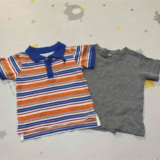 80センチ　半袖　Tシャツ　男　夏　キッズ　2枚セット　子供　保育園(Ｔシャツ)