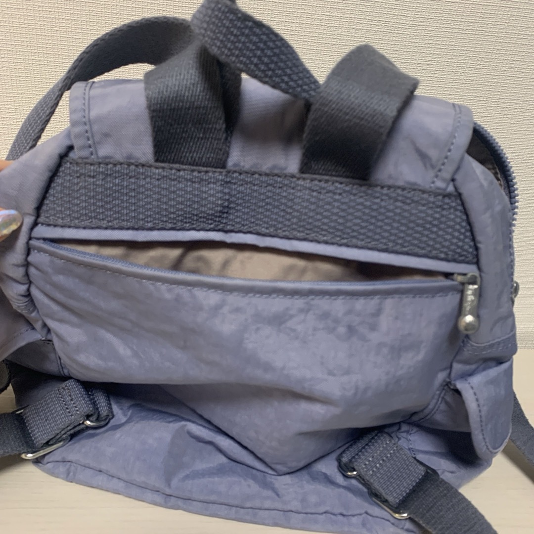 kipling(キプリング)のキプリング　リュック　ブルーグレー レディースのバッグ(リュック/バックパック)の商品写真