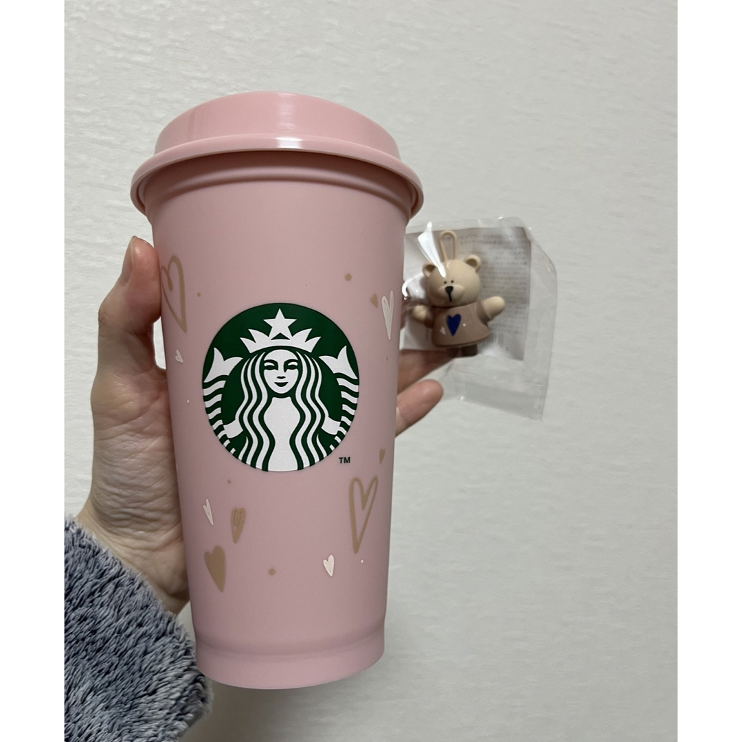 Starbucks(スターバックス)のユーザブルカップ　ベアリスタキャップ　リユーザブルカップ　スターバックス　スタバ インテリア/住まい/日用品のキッチン/食器(タンブラー)の商品写真