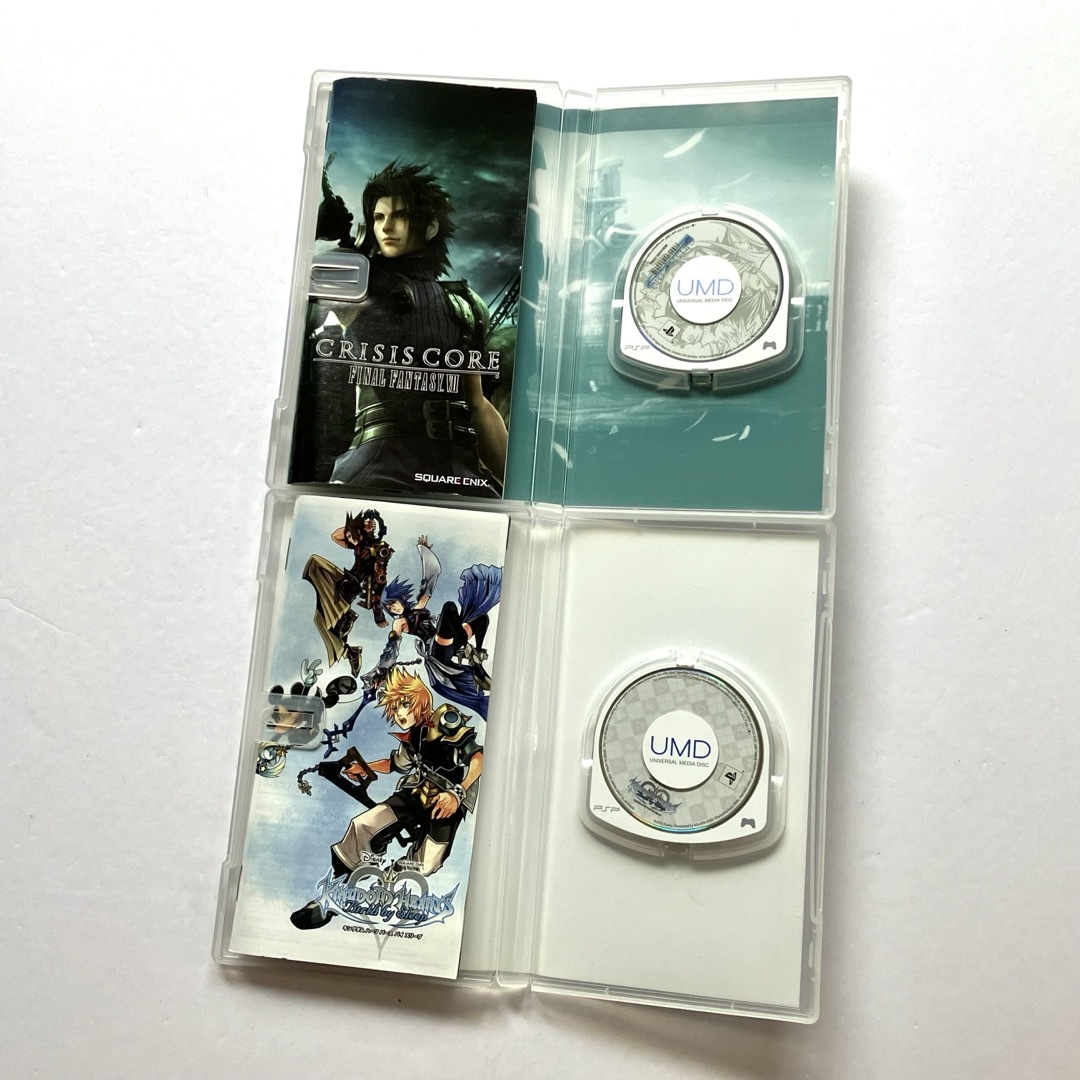 PlayStation Portable(プレイステーションポータブル)のキングダムハーツ クライシスコア FF7  FF零式 ディシディア 4点セット エンタメ/ホビーのゲームソフト/ゲーム機本体(携帯用ゲームソフト)の商品写真