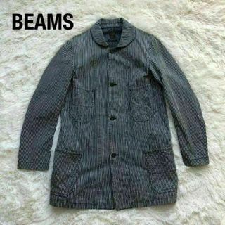 ビームス(BEAMS)のBEAMSビームス　ヒッコリーカバーオール　ストライプ(カバーオール)