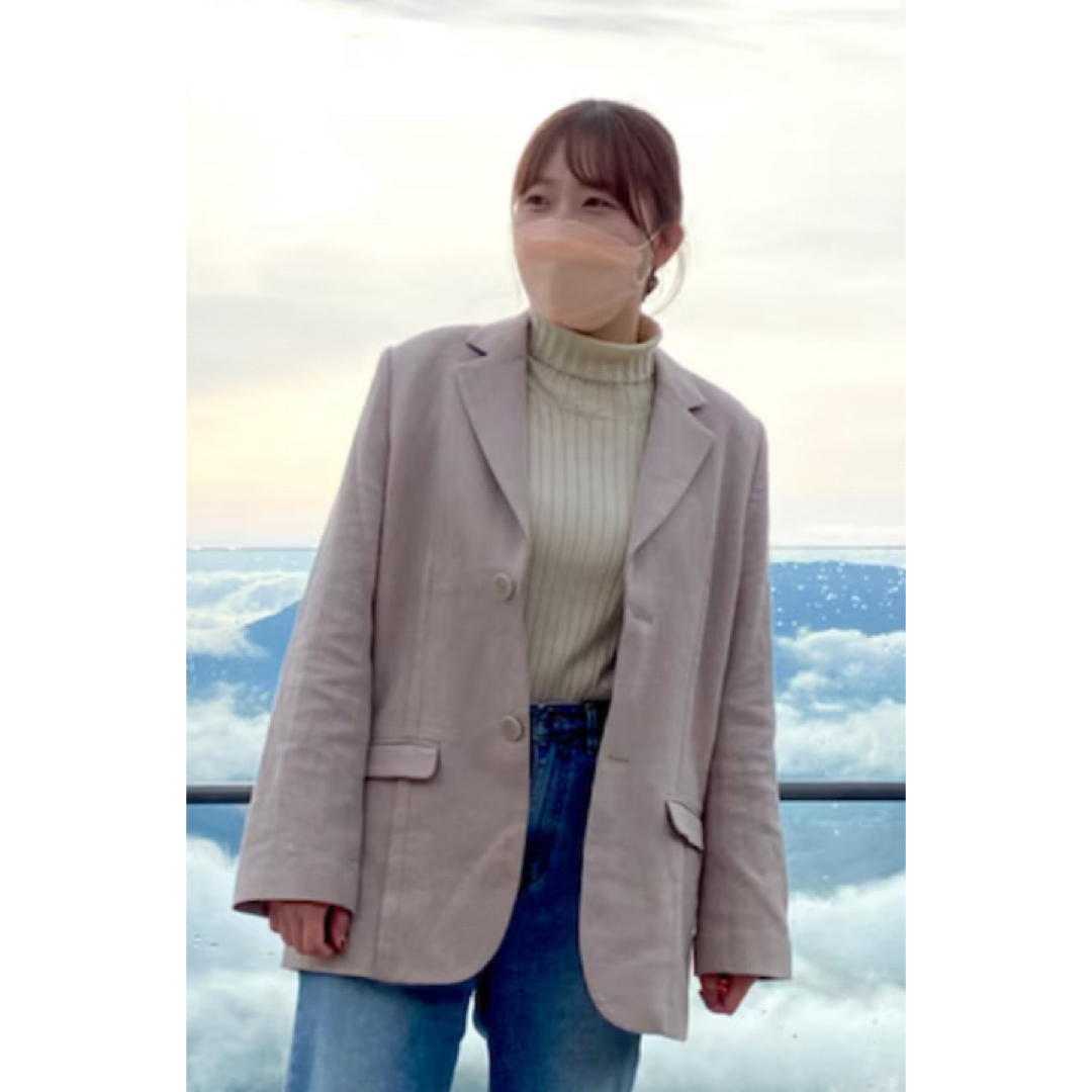 moussy(マウジー)の【新品未使用】MOUSSY（マウジー） ジャケット 紫　サイズM レディースのジャケット/アウター(テーラードジャケット)の商品写真