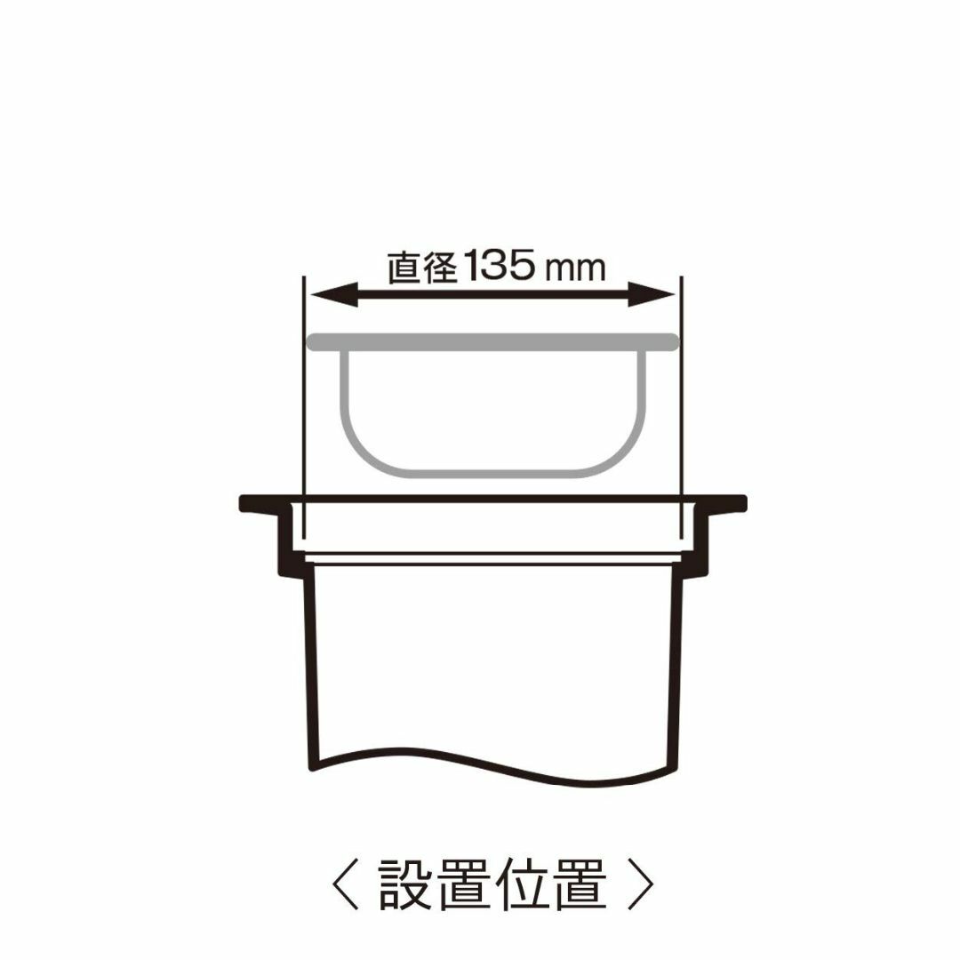 【色:1.グレー_スタイル:1.ノーマルタイプ】Belca 日本製 排水口 ゴミ インテリア/住まい/日用品のキッチン/食器(その他)の商品写真