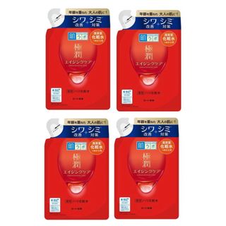 ハダラボ(HADALABO)の肌ラボ 極潤 薬用ハリ化粧水 つめかえ用  170ml×4個セット 医薬部外品(化粧水/ローション)