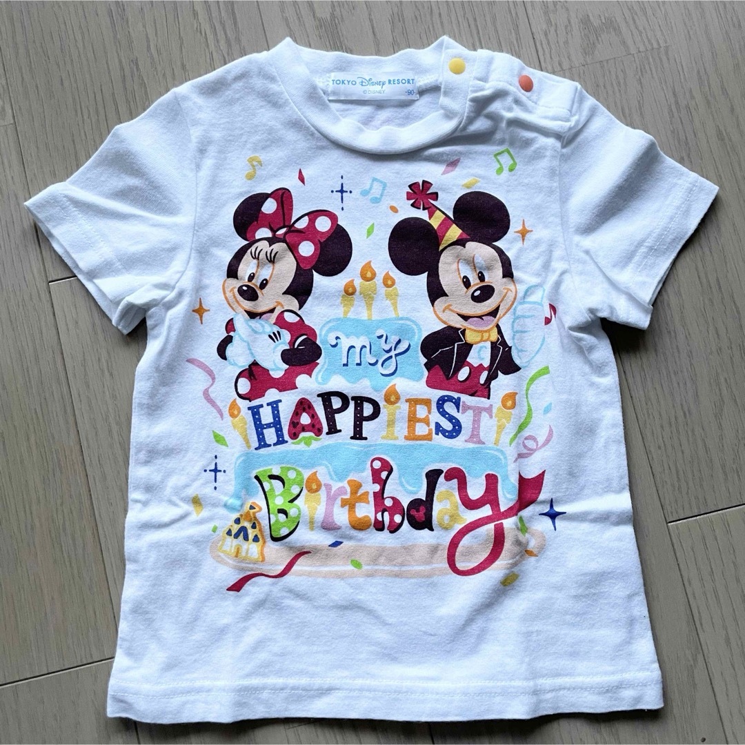 Disney(ディズニー)のディズニーリゾート　Tシャツ2枚　80〜90 バースデー　誕生日　乗り物　電車 キッズ/ベビー/マタニティのキッズ服男の子用(90cm~)(Tシャツ/カットソー)の商品写真